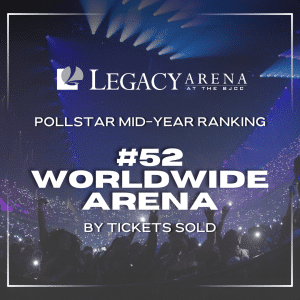 Legacy Arena At The BJCC Pollstar Mid-Year Ranking #52 Worldwide Arena By Tickets Sold